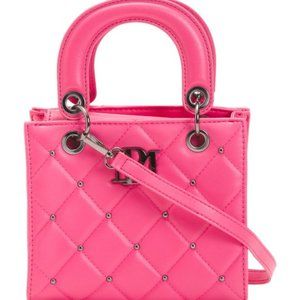 BADGLEY MISCHKA Small Tote With Diamond Quilting And Nailhead Studs
